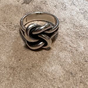 James Avery Bold Lovers Knot Retired Ring Size 10